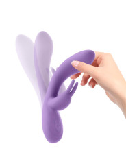Mauve Vibrador Unibody Silicona Líquida USB Púrpura