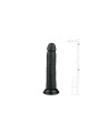 Pene Realístico Negro - 20.5 cm