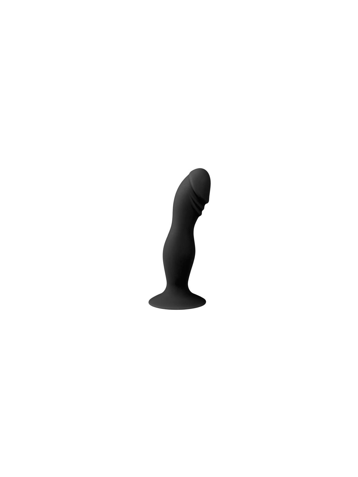 Dildo de Silicona Con Ventosa Negro