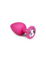 Plug con Diamante Grande - Rosa