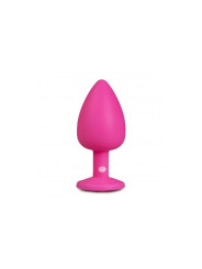 Plug con Diamante Grande - Rosa