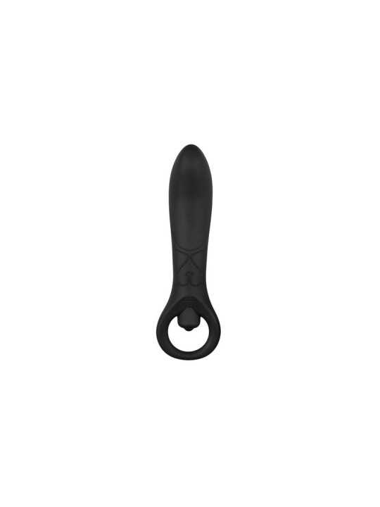 Vibrador Anal Silicona - Negro