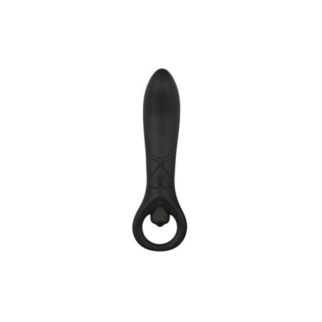 Vibrador Anal Silicona - Negro