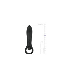 Vibrador Anal Silicona - Negro