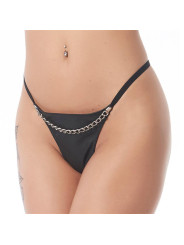 Tanga Cadena Negro