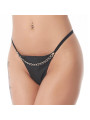 Tanga Cadena Negro