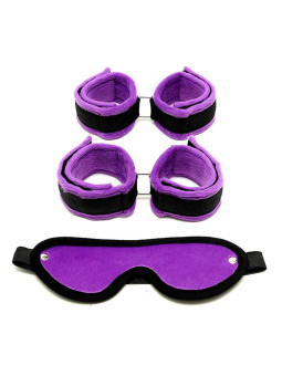 Set de Esposas para Manos y Pies Púrpura