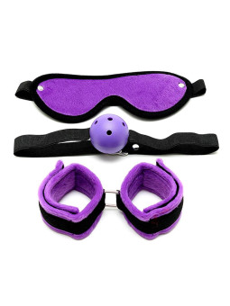 Set de Bondage 3 Piezas Púrpura