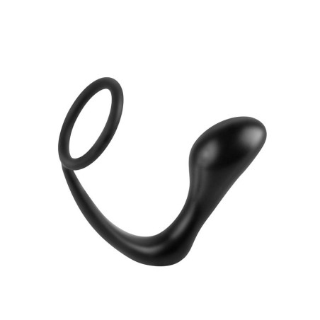 Estimulador Anal Ass-Gasm Cockring Plug - Color Negro