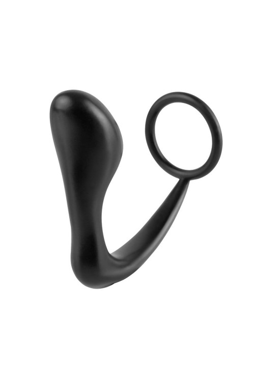 Estimulador Anal Ass-Gasm Cockring Plug - Color Negro