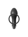 Plug Vibrador con Anillo Pene - Color Negro