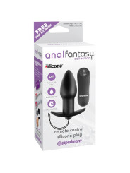 Plug Anal con Control Remoto Color Negro