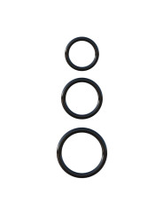 Fantasy C-Ringz Set de 3 Anillos de Silicona Color Negro