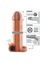 Fantasy X-tensions Vibrador Real Feel de 5,1 cm con Extensión - Color Natural