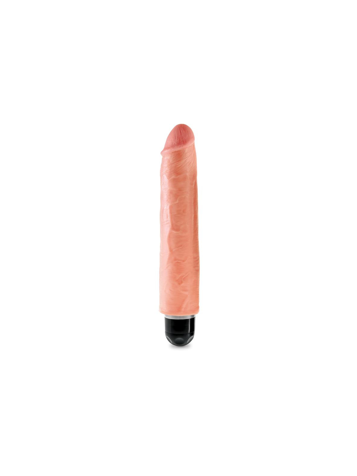 King Cock Vibrador Stiffy de 10 - Color Natural