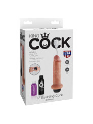 King Cock Dildo Eyaculador 6 Color Natural