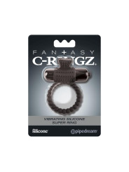Fantasy C-Ringz Super Anillo Vibrador de Silicona Negro