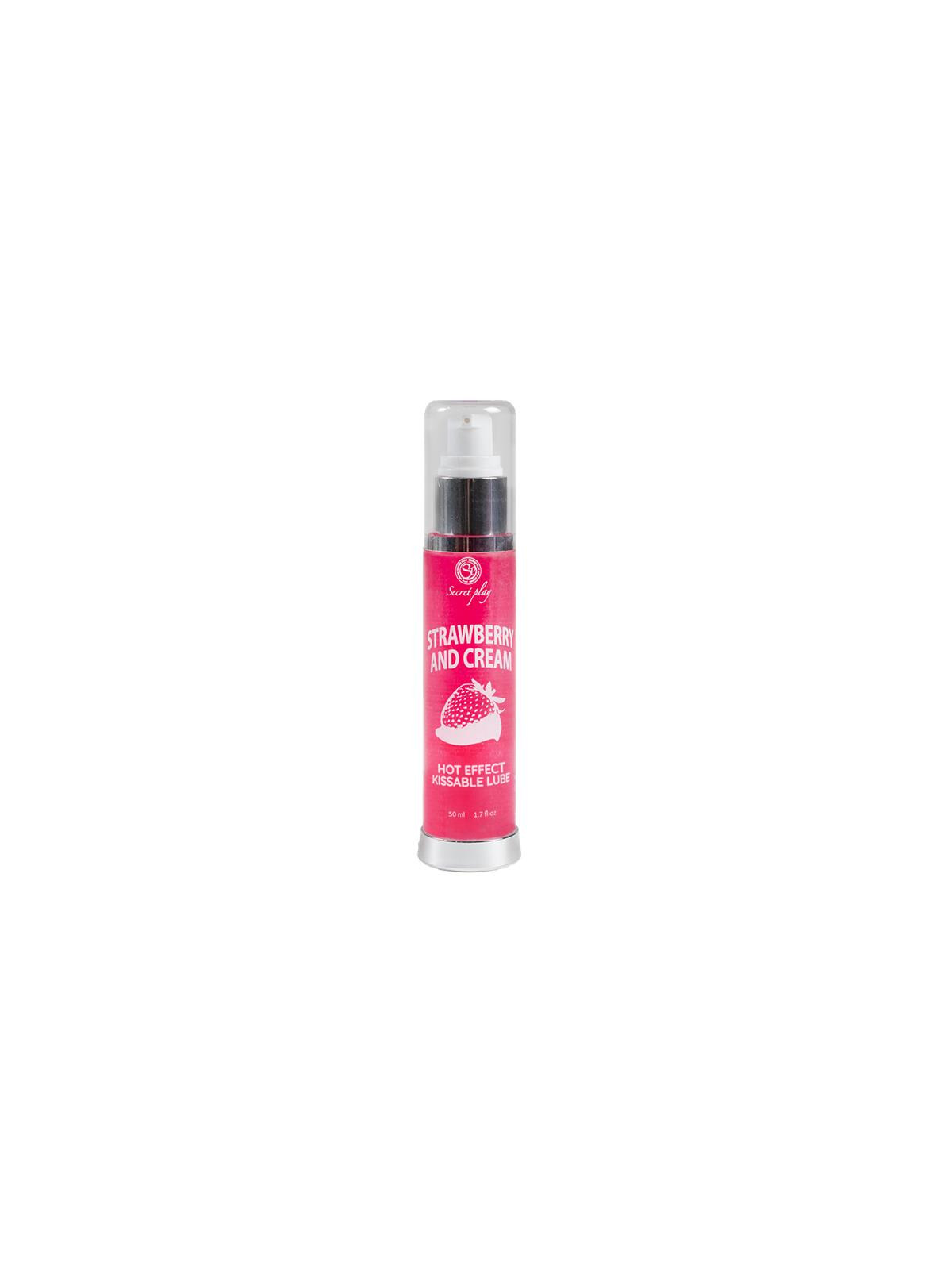 Secret Play Lubricante Efecto Calor Fresas con Nata 50 ml