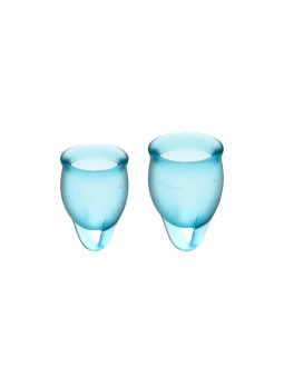 Copas Menstruales Feel Confident Light Blue Pack de 2