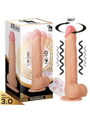 Magnus 3.0 Dildo Realista Vibrador y Rotador Control Remoto Silicona Líquida