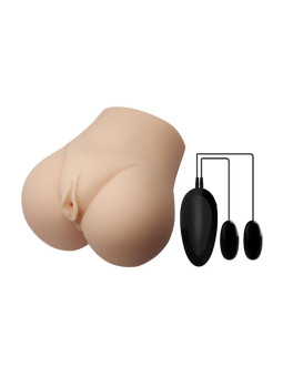 Masturbador Doble Vagina y Ano con Vibración