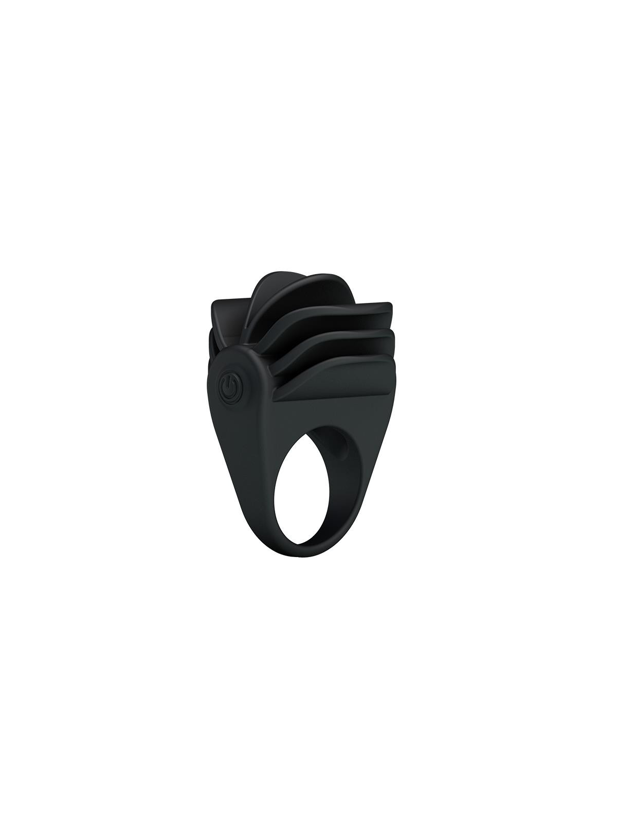 Pretty Love Anillo Vibrador Chester Color Negro