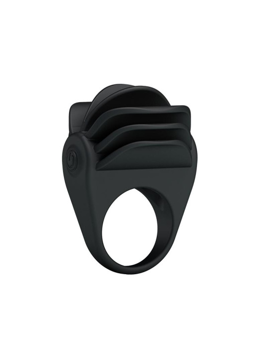 Pretty Love Anillo Vibrador Chester Color Negro