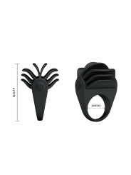 Pretty Love Anillo Vibrador Chester Color Negro