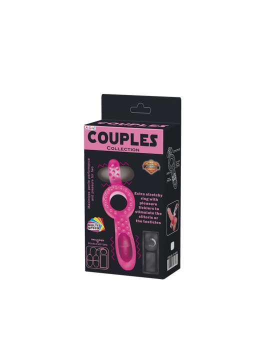 Anillo Vibrador Doble Couple Collection Rosa