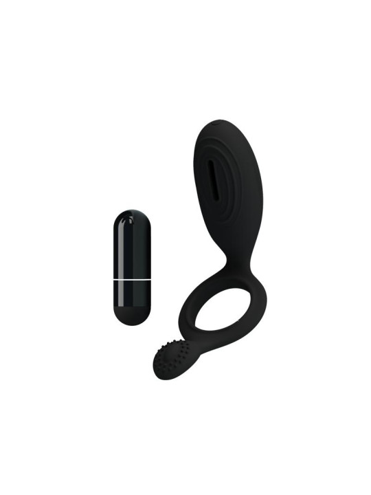 Pretty Love Anillo Vibrador Ethel Color Negro