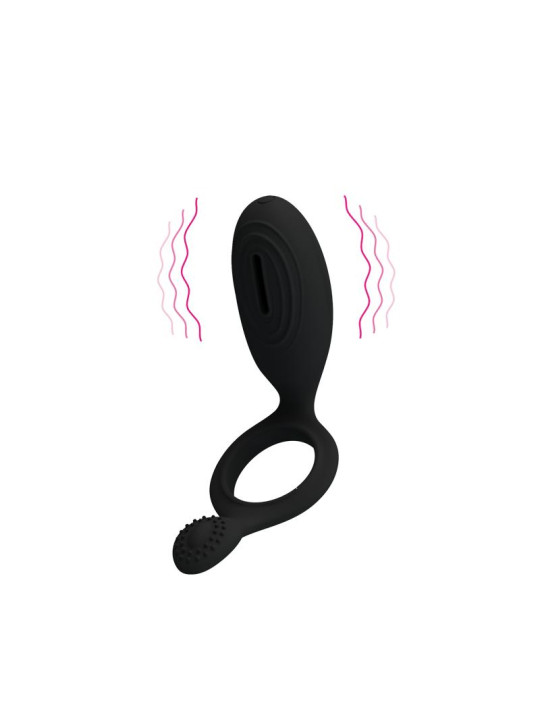 Pretty Love Anillo Vibrador Ethel Color Negro