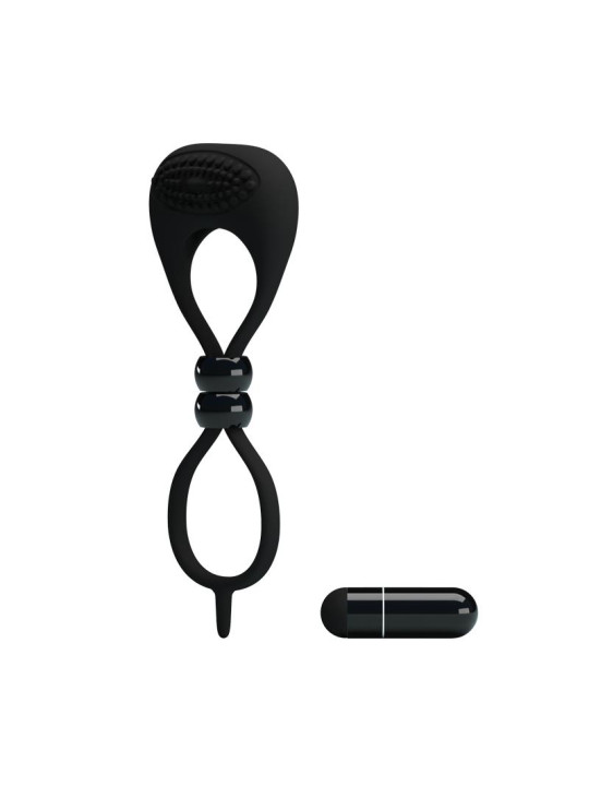 Pretty Love Anillo Vibrador Locker Color Negro