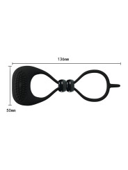 Pretty Love Anillo Vibrador Locker Color Negro