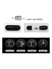 Pretty Love Anillo Vibrador Locker Color Negro