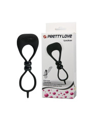 Pretty Love Anillo Vibrador Locker Color Negro