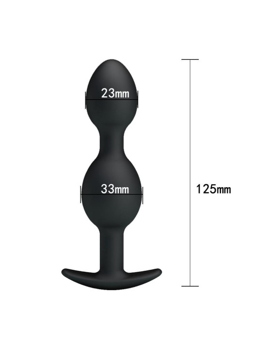 Pretty Love Plug Anal Pesado Color Negro
