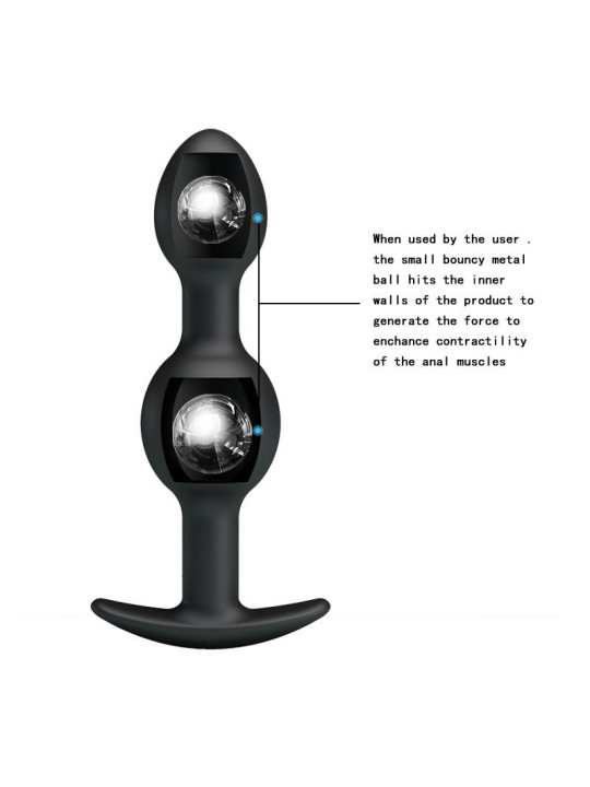 Pretty Love Plug Anal Pesado Color Negro