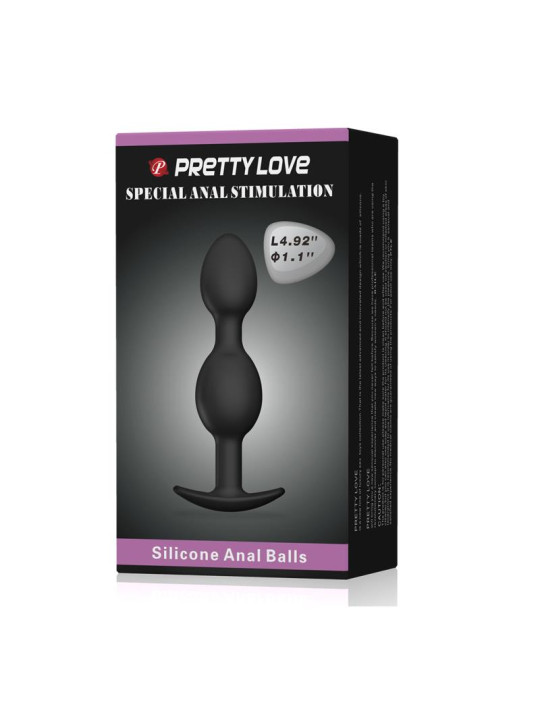 Pretty Love Plug Anal Pesado Color Negro