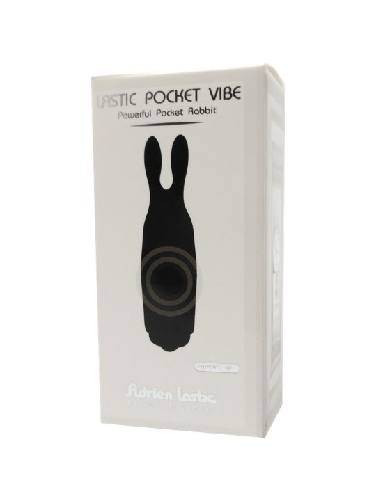 Bala Vibradora Lastic Pocket Negro Silicona 8.5 x 2.3 cm