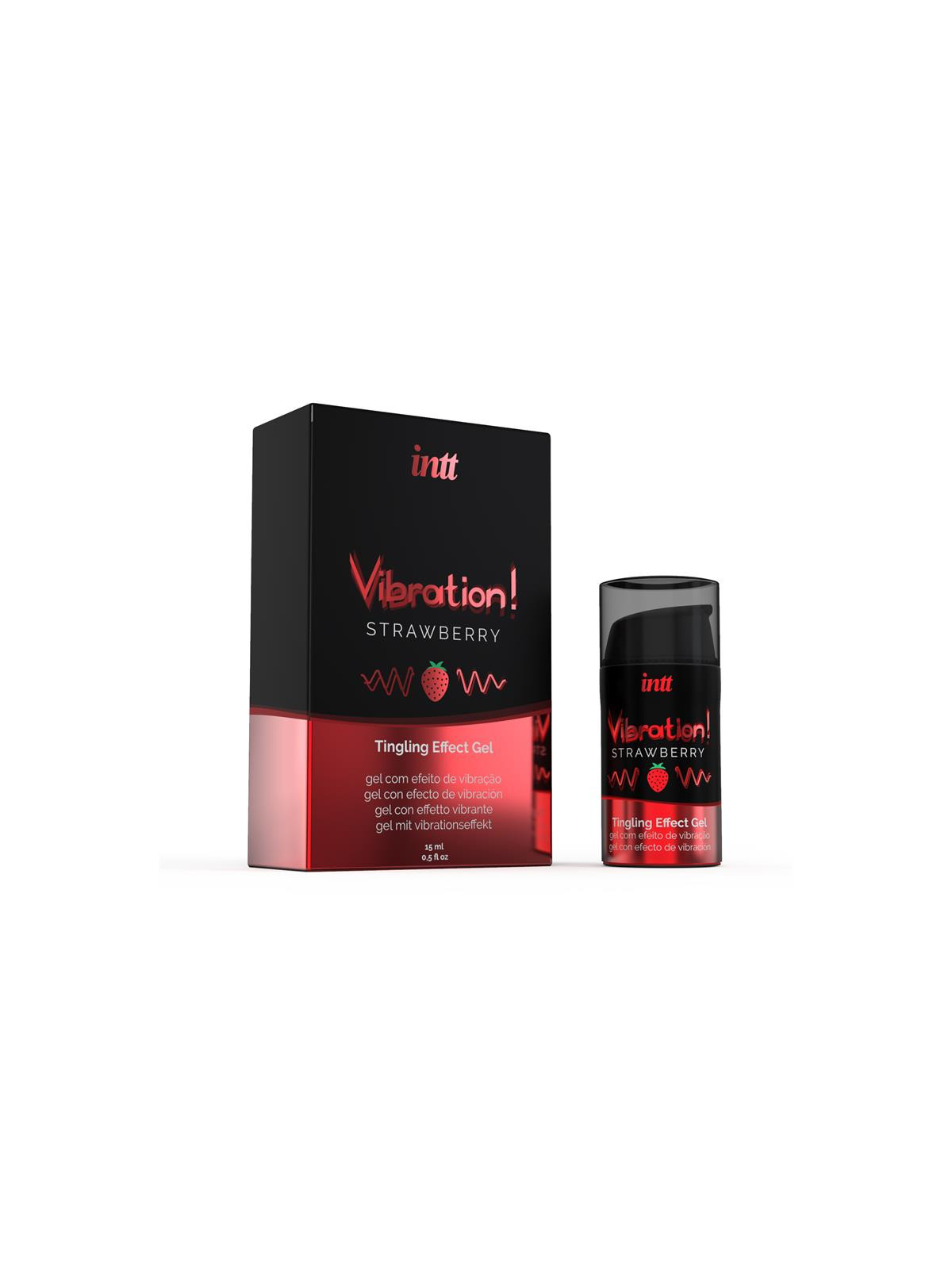 Vibrador Liquido Efecto Calor Aroma Fresa 15 ml