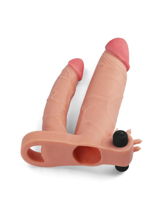 Funda para el Pene Doble con Vibración +1