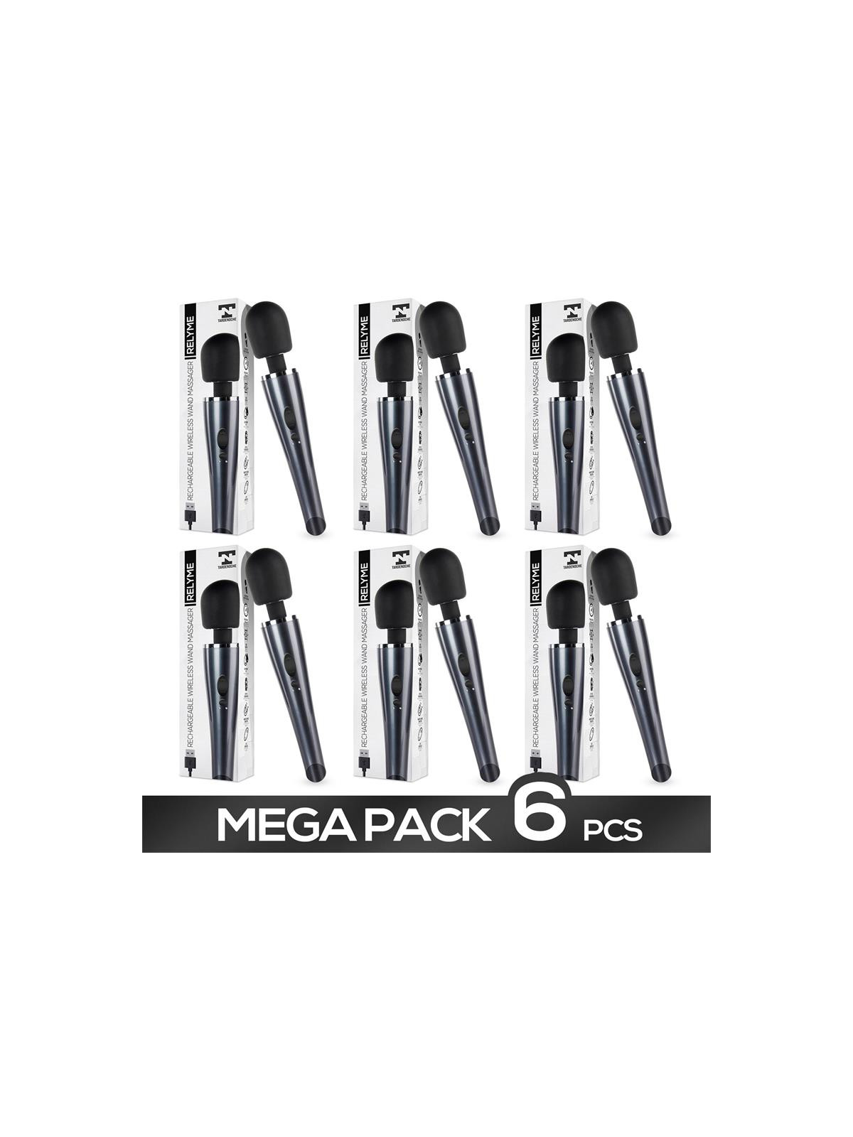 Pack de 6 Relyme Masajeador Silicona Recargable