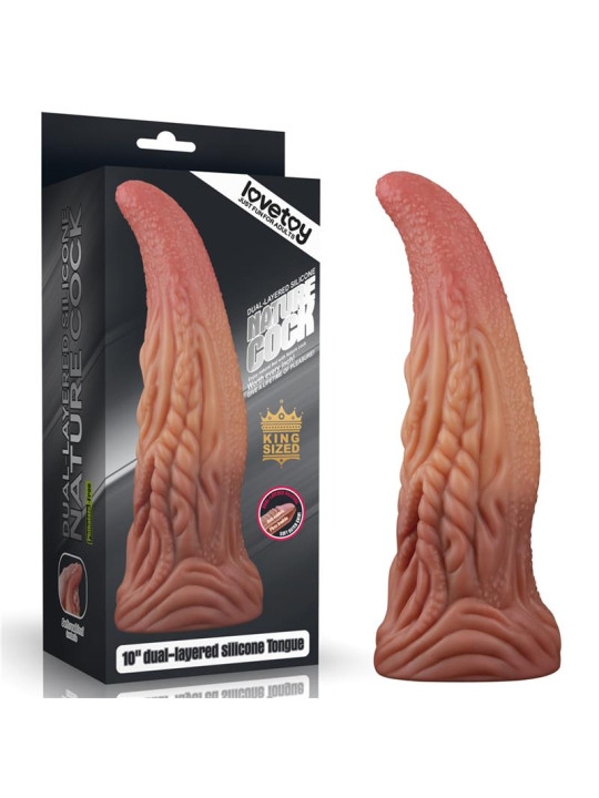 Dildo Tongue 10 Dual Layer