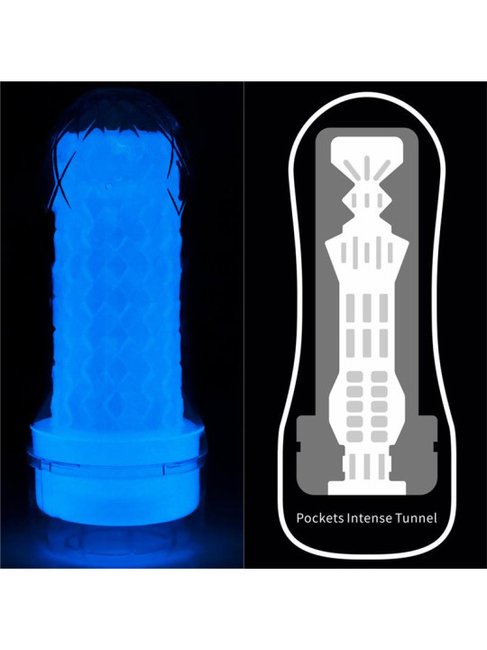 Masturbador Masculino Lumino Luz Azul