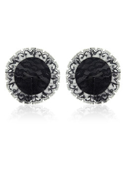 Pezoneras con Encaje Negro