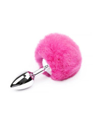 Plug Anal con Pompón Rosa Talla S