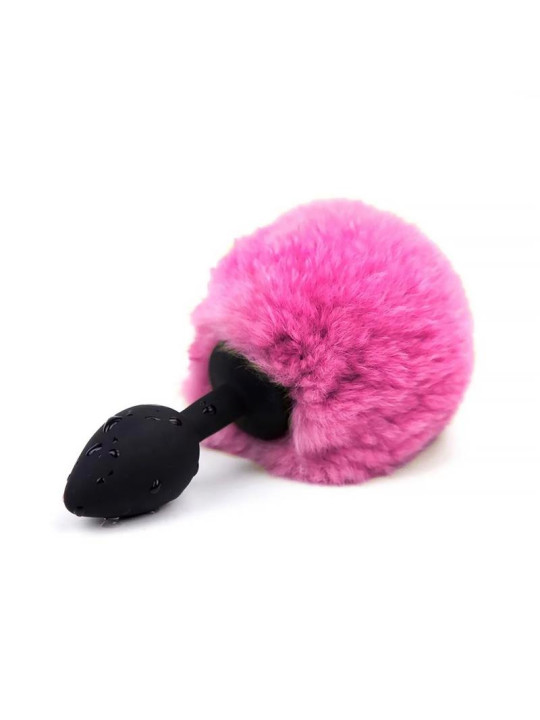 Plug Anal con Pompón Rosa Talla S