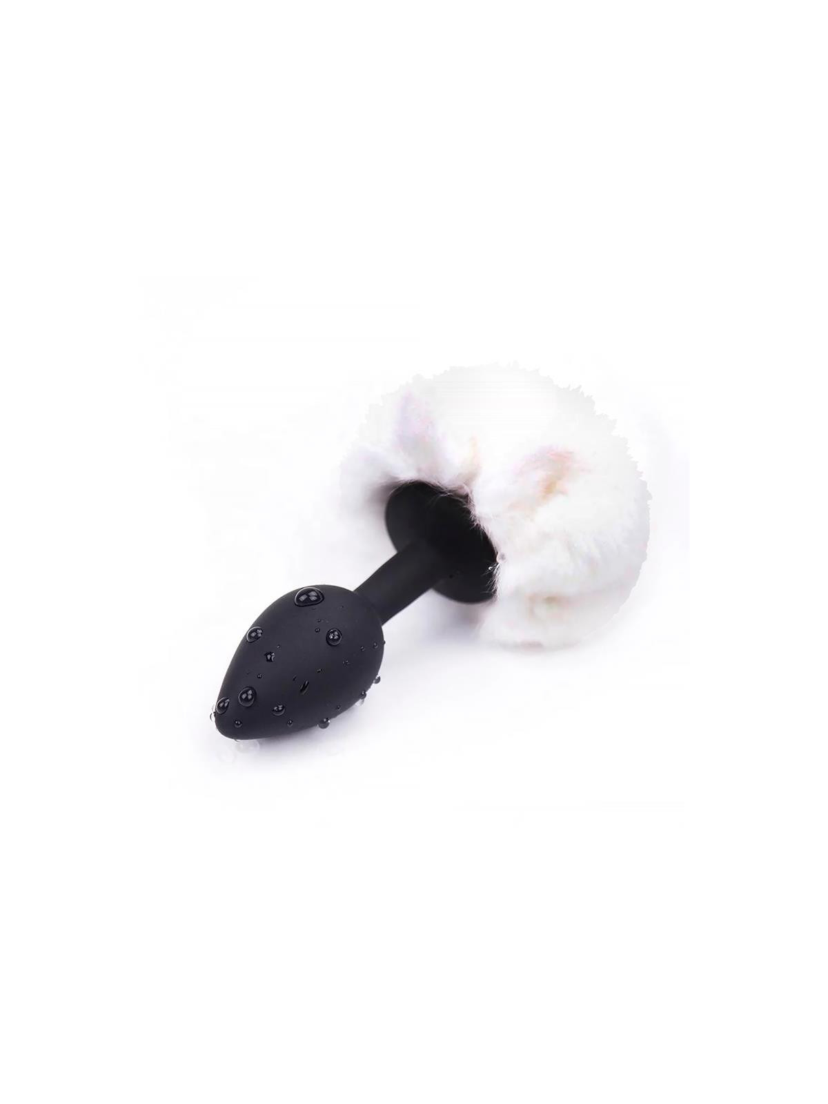 Plug Anal con Pompón Blanco Talla S