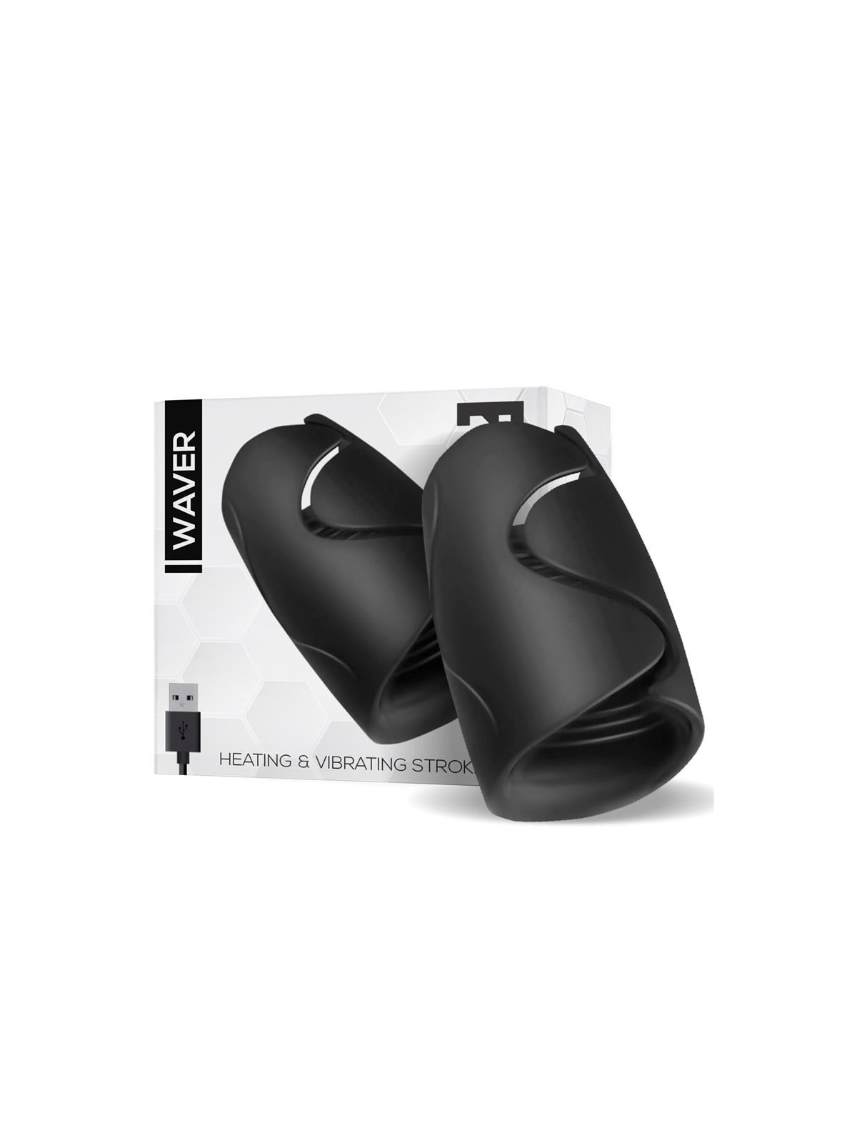 Waver Masturbador Masculino Función Calor y Vibración Flexible USB Silicona