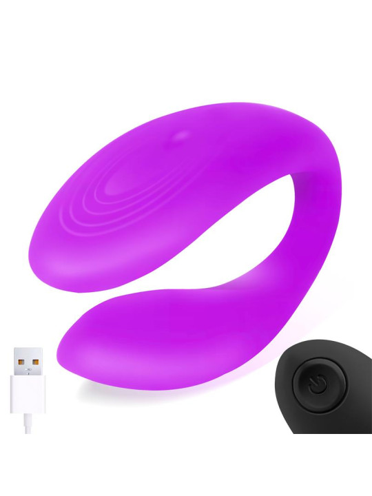 Roomie Vibrador para Parejas Silicona Líquida Unibody Control Remoto USB